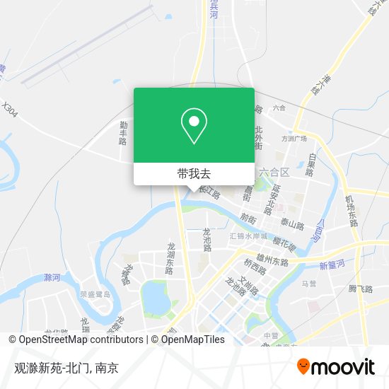 观滁新苑-北门地图