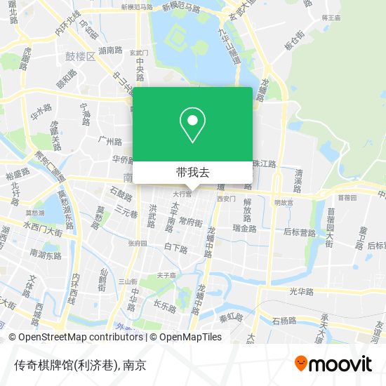传奇棋牌馆(利济巷)地图
