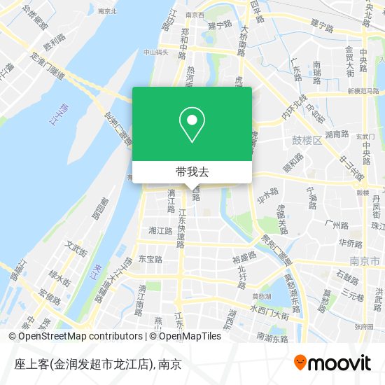 座上客(金润发超市龙江店)地图