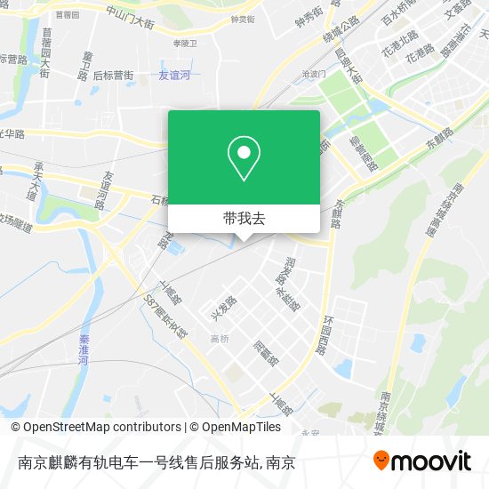 南京麒麟有轨电车一号线售后服务站地图