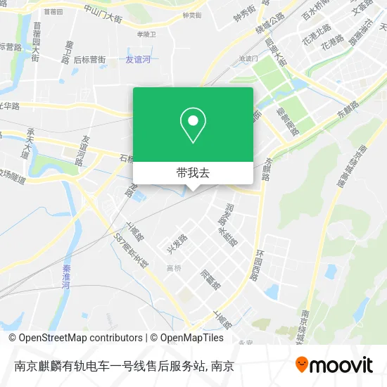 南京麒麟有轨电车一号线售后服务站地图