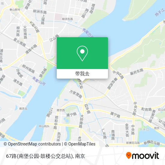 67路(南堡公园-鼓楼公交总站)地图