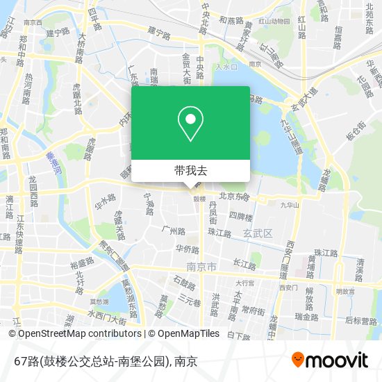 67路(鼓楼公交总站-南堡公园)地图