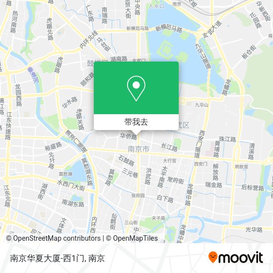 南京华夏大厦-西1门地图
