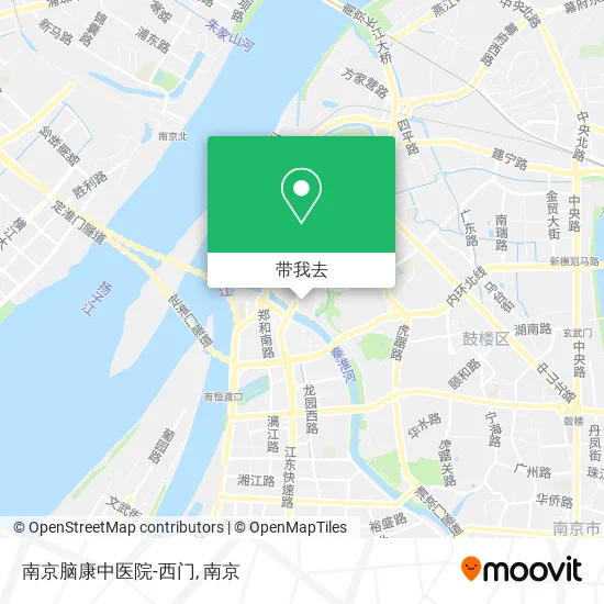 南京脑康中医院-西门地图