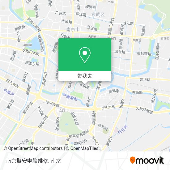 南京脑安电脑维修地图