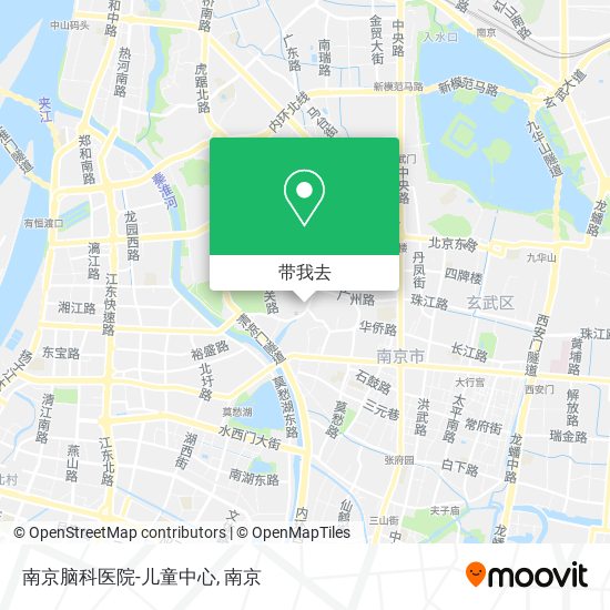 南京脑科医院-儿童中心地图