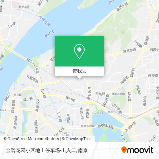 金碧花园小区地上停车场-出入口地图