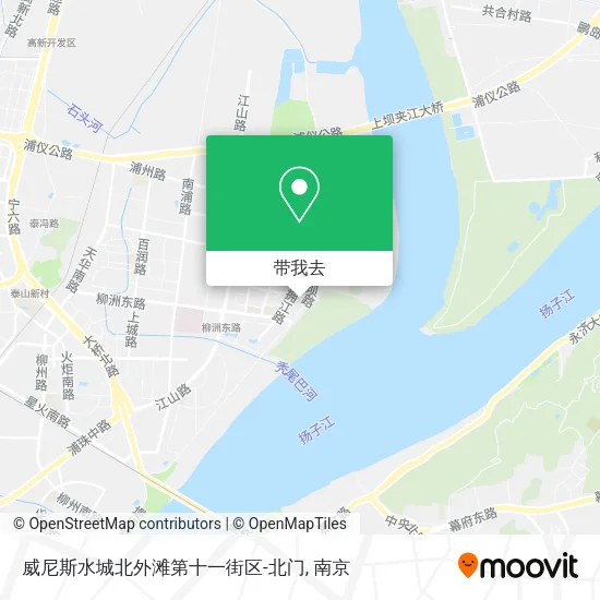 威尼斯水城北外滩第十一街区-北门地图