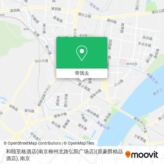 和颐至格酒店(南京柳州北路弘阳广场店)(原豪爵精品酒店)地图