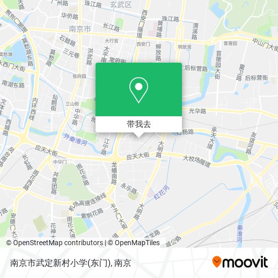 南京市武定新村小学(东门)地图