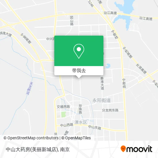 中山大药房(美丽新城店)地图