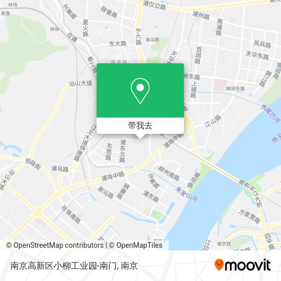 南京高新区小柳工业园-南门地图