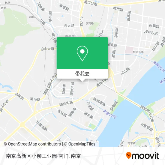 南京高新区小柳工业园-南门地图