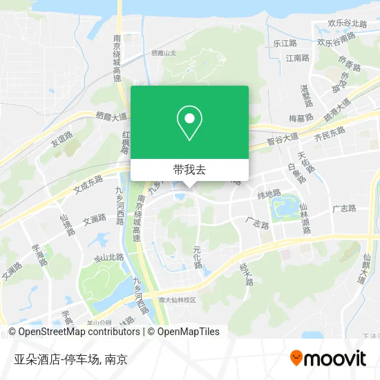 亚朵酒店-停车场地图