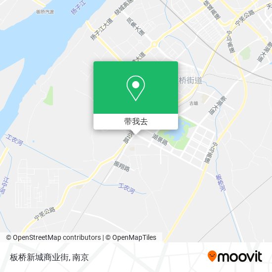 板桥新城商业街地图