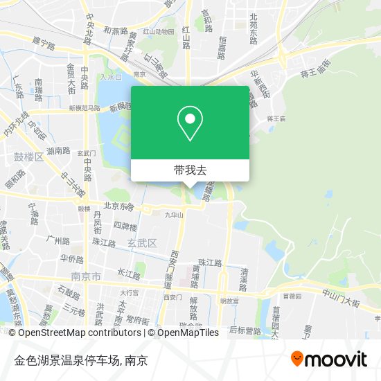 金色湖景温泉停车场地图