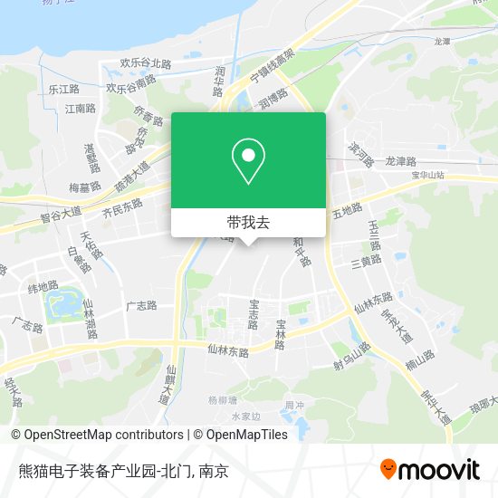 熊猫电子装备产业园-北门地图