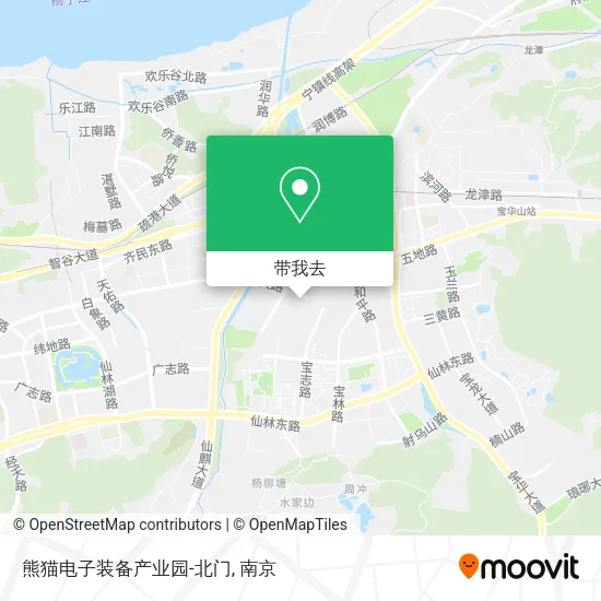 熊猫电子装备产业园-北门地图