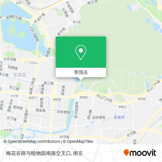 梅花谷路与植物园南路交叉口地图