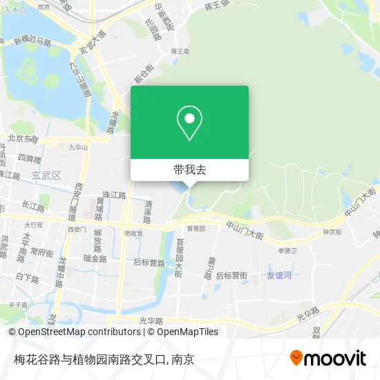 梅花谷路与植物园南路交叉口地图