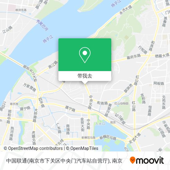 中国联通(南京市下关区中央门汽车站自营厅)地图