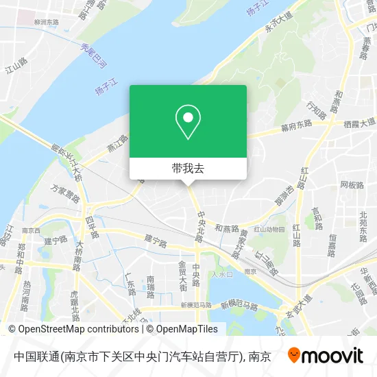中国联通(南京市下关区中央门汽车站自营厅)地图