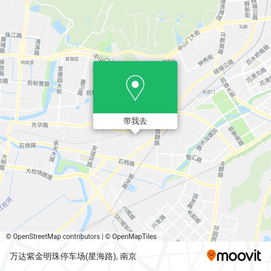 万达紫金明珠停车场(星海路)地图