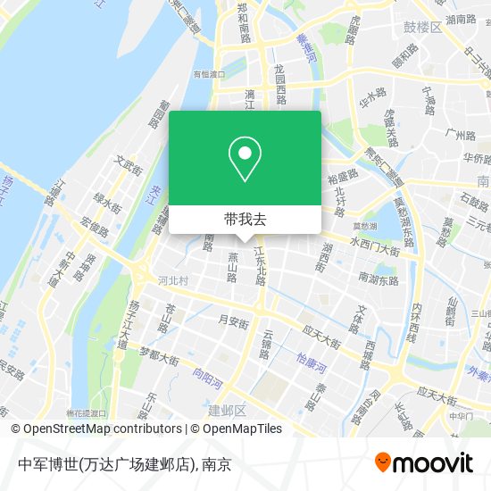 中军博世(万达广场建邺店)地图