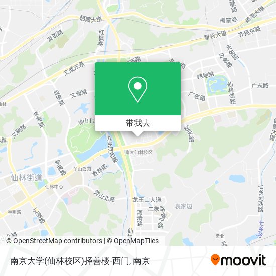 南京大学(仙林校区)择善楼-西门地图