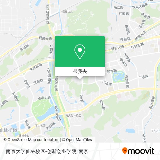 南京大学仙林校区-创新创业学院地图