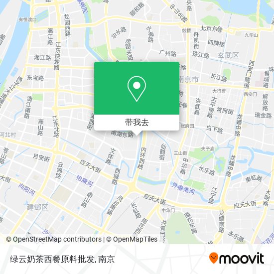 绿云奶茶西餐原料批发地图