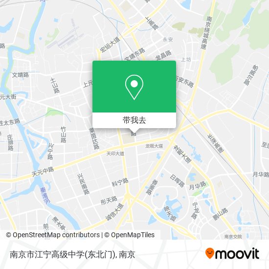 南京市江宁高级中学(东北门)地图