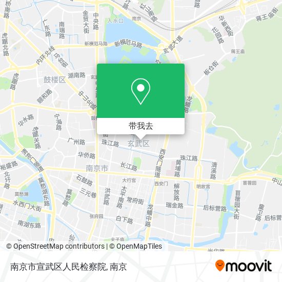 南京市宣武区人民检察院地图