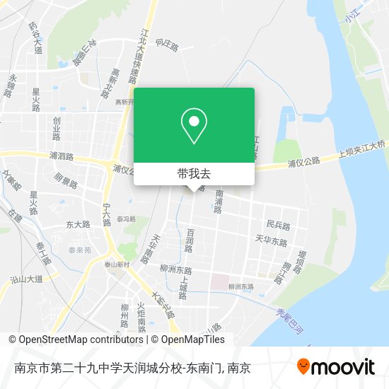 南京市第二十九中学天润城分校-东南门地图