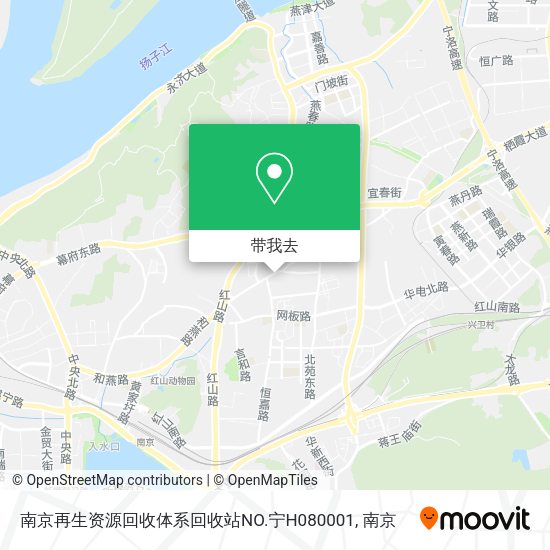 南京再生资源回收体系回收站NO.宁H080001地图