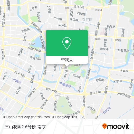 三山花园2-6号楼地图