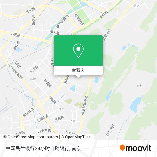 中国民生银行24小时自助银行地图