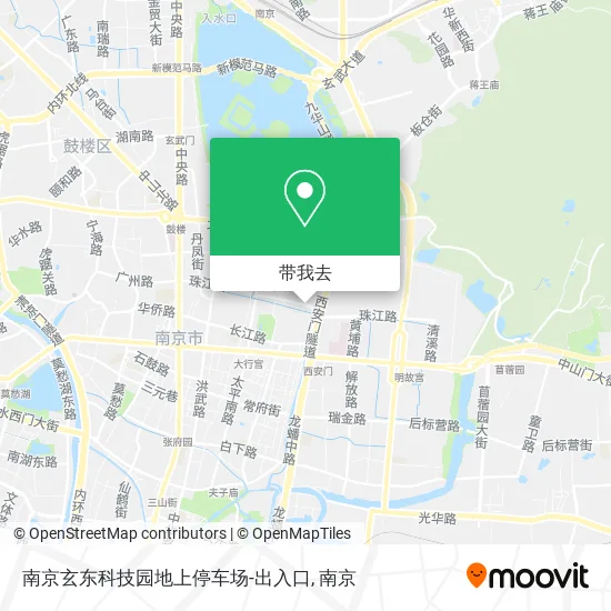 南京玄东科技园地上停车场-出入口地图