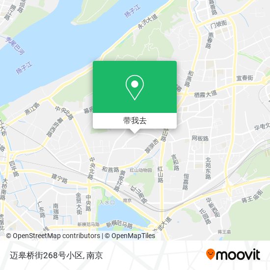 迈皋桥街268号小区地图