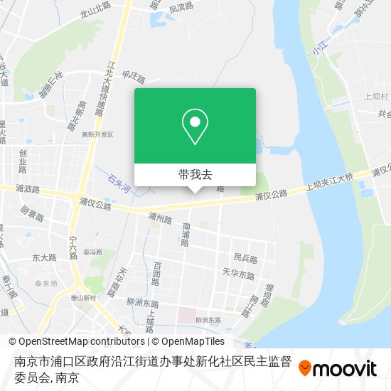 南京市浦口区政府沿江街道办事处新化社区民主监督委员会地图