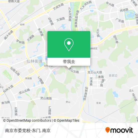 南京市委党校-东门地图