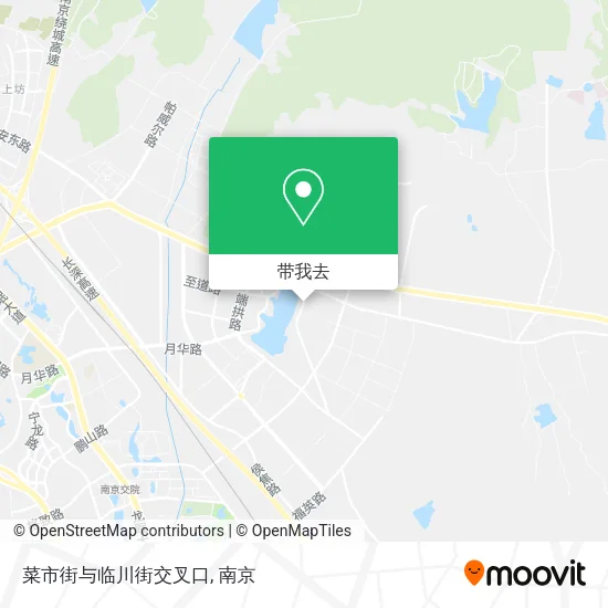 菜市街与临川街交叉口地图