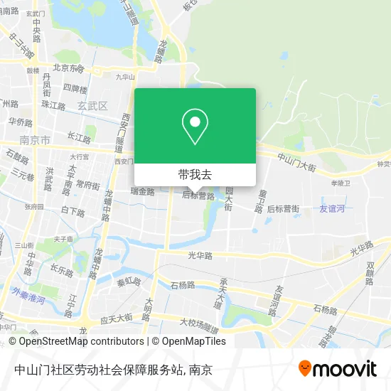 中山门社区劳动社会保障服务站地图