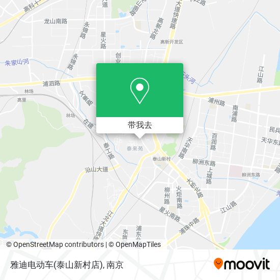 雅迪电动车(泰山新村店)地图