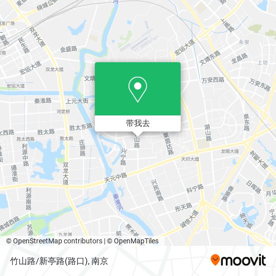 竹山路/新亭路(路口)地图