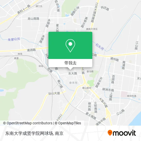 东南大学成贤学院网球场地图