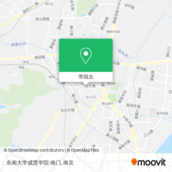 东南大学成贤学院-南门地图