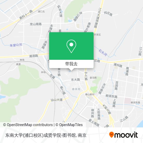 东南大学(浦口校区)成贤学院-图书馆地图