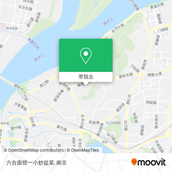 六合面馆一小炒盆菜地图
